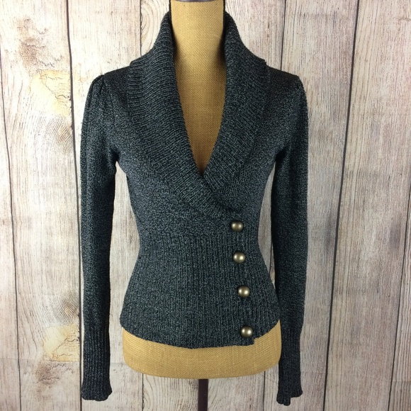 Daytrip Sweaters - Daytrip Button Front Knit Sweater Cardigan Sz M